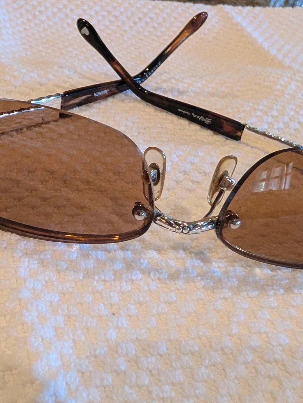 Brighton Rimless Sunglasses with Brown Lenses